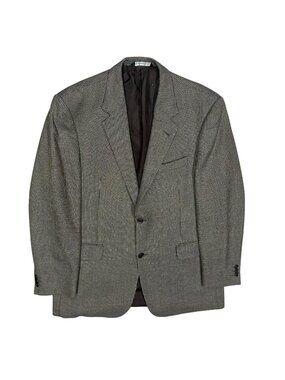 Coppley Hopsack Blazer Wool Sport Coat Check Brown "Cantoni" 42R